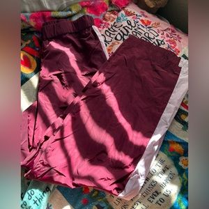 ♥️RED AND WHITE STRAIGHT LEG TRACK PANTS♥️